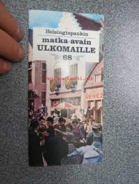 Helsinginpankin matka-avain ulkomaille 1968 -esite