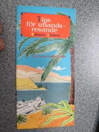 Helsingfors Aktiebank Tips för utlandsresande 1956 -esite