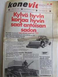 Koneviesti 1973 nr 2 -mm. Mistä maitoa kulutukseen?, Siemenessä sadon avain, Vanerielementtinavetta kokonaisratkaisu, Maatalouden koneistaminen Puolassa,