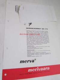 Merivaara / Merva sairaalasänky SÄ-175 -myyntiesite / brochure