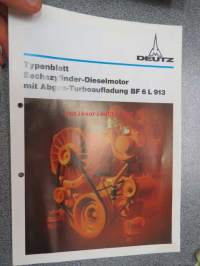 Deutz BF 6 L 913 Typenblatt -tekniset tiedot esite