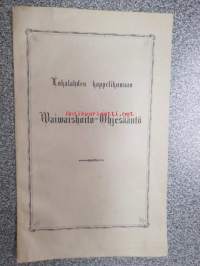 Lokalahden kappeliseurakunnan Waiwaishoito-Ohjesääntö (1894)