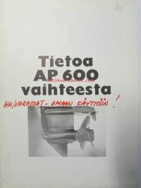 Volvo Penta AP 600 Vaihteesta