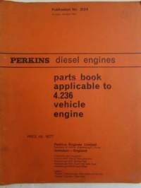 Perkins Diesel Engines Spare parts list to 4.236 Vehicle engine -dieselmoottoreiden varaosaluettelo