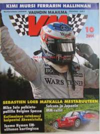 Vauhdin Maailma 2004 nr 10 -mm. Mika Salon mietteitä, Lahden EM-historic ralli, Vähäväkisyyttä, Saksan ja Japanin MM-Ralli Sarjan uusin tuttavuus,