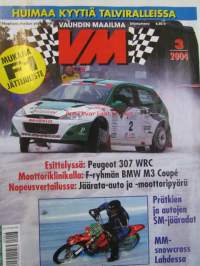 Vauhdin Maailma 2004 nr 3 -mm.  Ralli-SM Lapua & Ruotsi, Ralli-SM Nuoret & Lady-Cup Valkeala, Rallin F-CupAlavus, Historic Ralli Trophy Savolinna, Tapio Laukkanen,