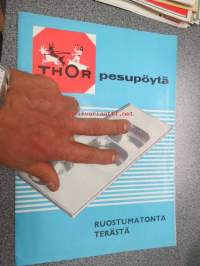 Thor pesupöytä (tiskiallas) ruostumatonta terästä -myyntiesite