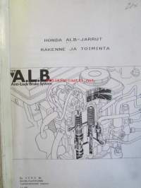 Honda ALB-jarrut rakenne ja toiminta - Katso tarkemmat mallit ja sisällysluettelo kuvista