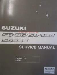 Suzuki SQ416 / SQ 420 / SQ 625  service manual volume 2 of 2 engine- Katso kuvista mallit ja sisällysluettelo paremmin