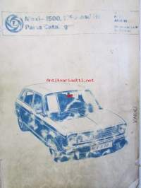 British Leyland Maxi 1500, 1750 an HL Parts Catalogue 1976 1st edition AKM 33 - varaosaluettelo