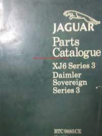 Jaguar XJ6 Series 3 Parts Catalogue / Daimler Sovereign series 3  (RTC 9885 CE) -varaosaluettelo, Katso tarkemmat mallit ja sisällysluettelo kuvista