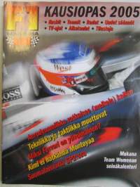 Vauhdin maailma 2005 F1 kausiopas -mm. Kausi 2005 uusin eväin, Tiimit ja kuljettajat 2005, Yksi osakilpailu lisää, Tekniikka pähkinäkuoressa, Tilastonikkareika