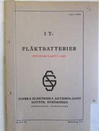 Fläktbatterier - Tuuletuspatterit - Luettelo IT1 no 34