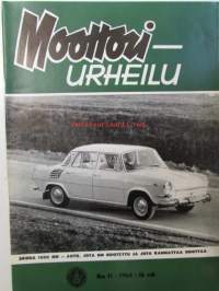 Moottoriurheilu 1964 nr 11 Moottori-urheilu 1964 nr 11 -mm.  Kannessa Skoda 100 MB. Vesijärveä kierretty jo 50 vuotta, Mauri Penttilä Vesijärven sankari, 93