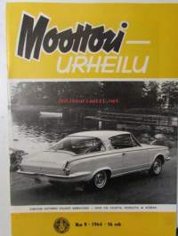 Moottoriurheilu 1964 nr 9 -mm. Maailmanmestarit valloittivat Imatran - Imatra valloitti maailmanmestarit, Hieman kovista pojista, Varikolla luisti lujasti juttu,