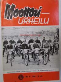 Moottoriurheilu 1964 nr 8 -mm. Rankka kilpailu, Näytelmä joka ei koskaan unohdu, Marjaana Mattilan erikoisartikkeli.   Kun VPK lainasi kypärät, Meikäläisetkin