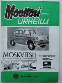 Moottori-urheilu 1963 nr 12 Moottoriurheilu 1963 nr  12 -mm. SML on nyt SVUL:n jäsen - Arne Berner edelleenkin SML:n puhemies, Eivät olosuhteet ratkaise vaan