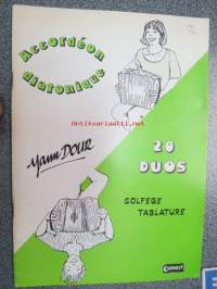 Accordeon Diatonique  20 Duos solfege tablature -20 haitariduettoa, nuotit