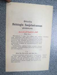 Otteita Helsingin Suojeluskunnan päiväkäskyistä 1919
