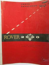 British Leyland Rover 2000 Parts Catalogue - Varaosakirja, Katso tarkemmat mallit ja sisällysluettelo kuvista