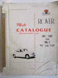 Rover '80', '100', and MK.1 '95' and '110' Parts Catalogue - Varaosakirja, Katso tarkemmat mallit ja sisällysluettelo kuvista