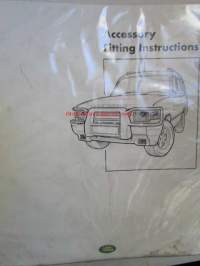 Land-Rover Defender Fitting Instructions - Asennusohjeita, Katso tarkemmat mallit ja sisällysluettelo kuvista