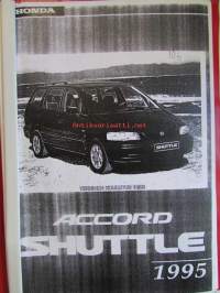 Honda Accord Shuttle, Tekninen Koulutus 1995, katso tarkemmin kuvista mahdolliset mallit ja sisällys.